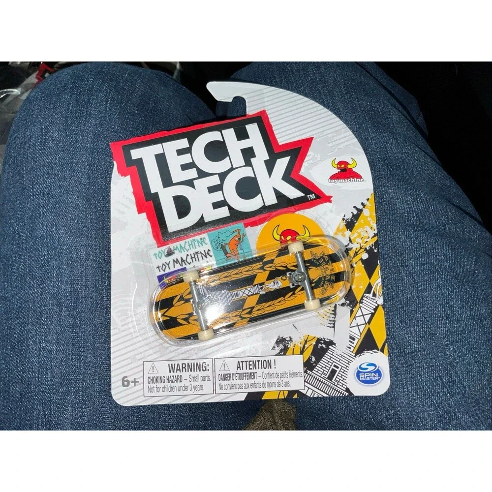 Tech Deck * Series 3 * Toy Machine * Yellow And Black *  Brand New * Sealed
